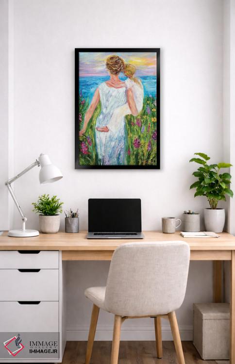 تابلو دکوراتیو مادر و دختر اثر کارن تارلتون - D5B