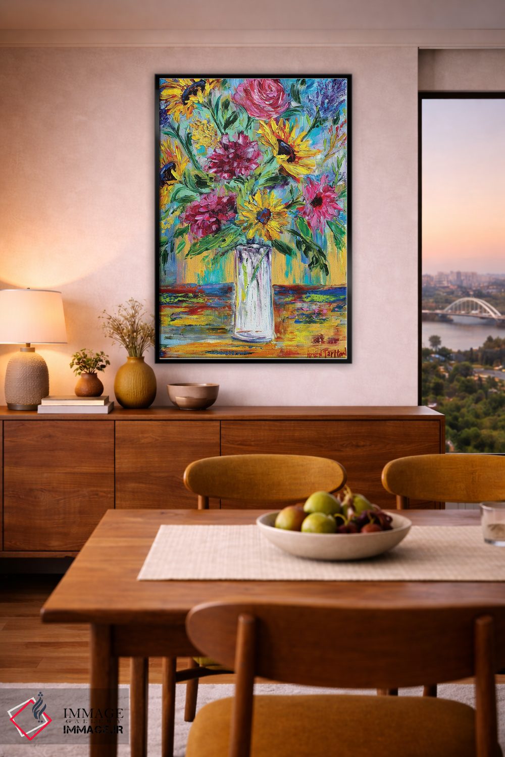 تابلو دکوراتیو گل های روزمره اثر کارن تارلتون - D6B