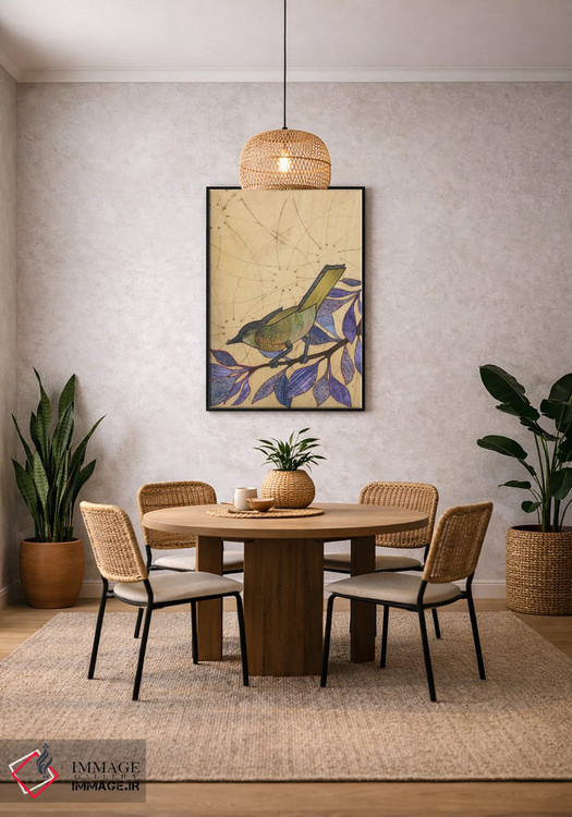 تابلو دکوراتیو دشت سبز اثر کارن سیکیه - D5B