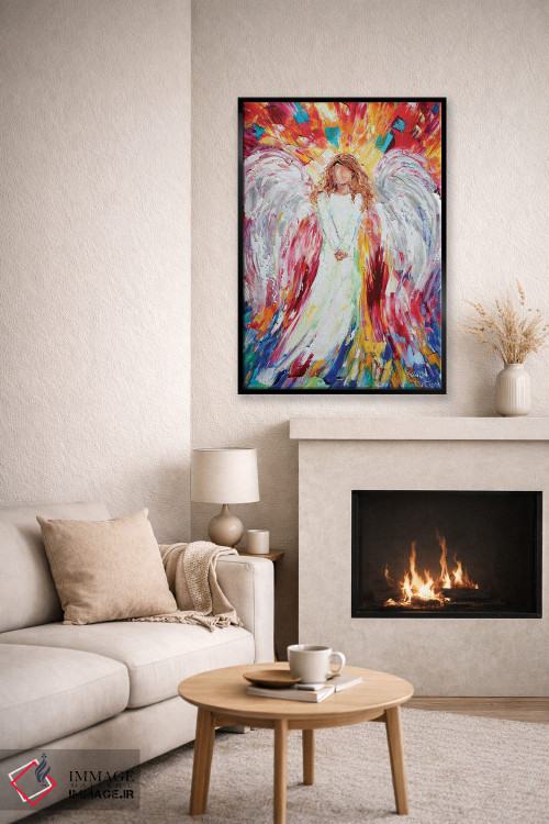 تابلو دکوراتیو فرشته شاد اثر کارن تارلتون - D6B