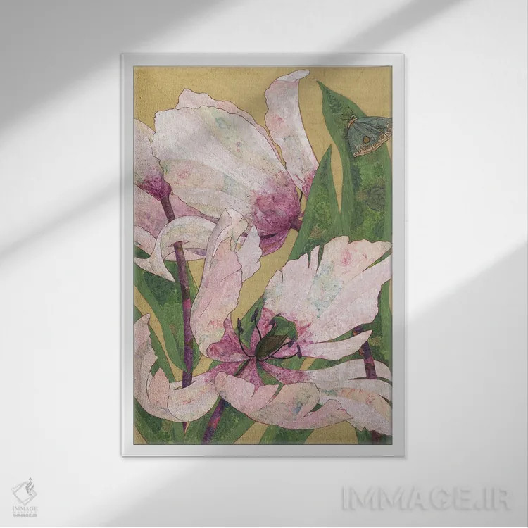تابلو دکوراتیو در کنار هم به طور طبیعی اثر کارن سیکیه - نمای قابدار سفید