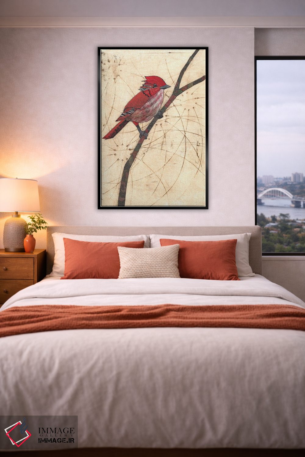 تابلو دکوراتیو اسکارلت اثر کارن سیکیه - D4B