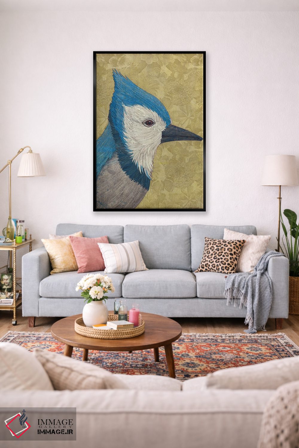 تابلو دکوراتیو جین آبی اثر کارن سیکیه - D4B