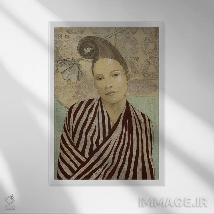 تابلو دکوراتیو راه یاب اثر کارن سیکیه - نمای قابدار سفید