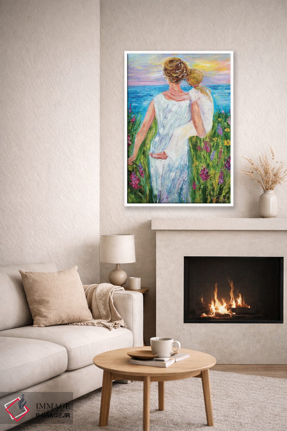 تابلو دکوراتیو مادر و دختر اثر کارن تارلتون - D6W