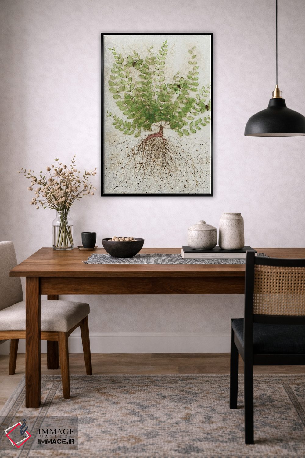 تابلو دکوراتیو ریشه کن شده I اثر کارن سیکیه - D4B