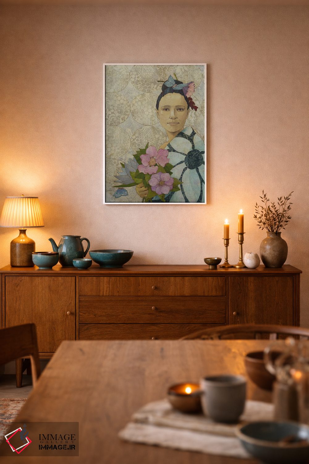 تابلو دکوراتیو مهمانی باغ اثر کارن سیکیه - D6W