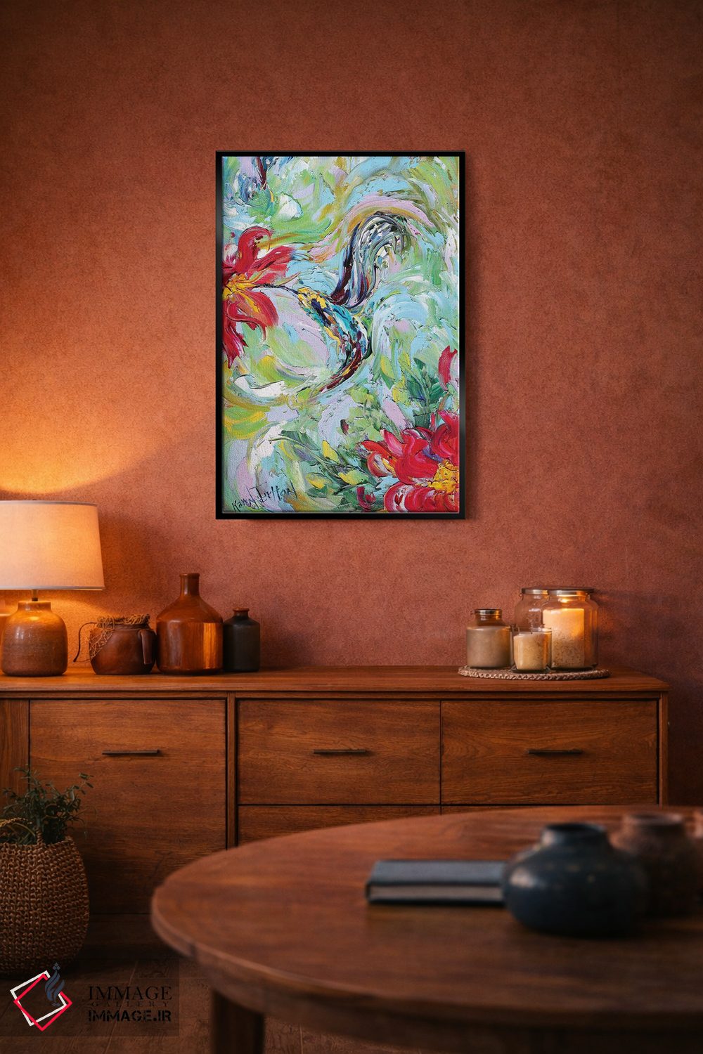 تابلو دکوراتیو مرغ مگس خوار اثر کارن تارلتون - D6B