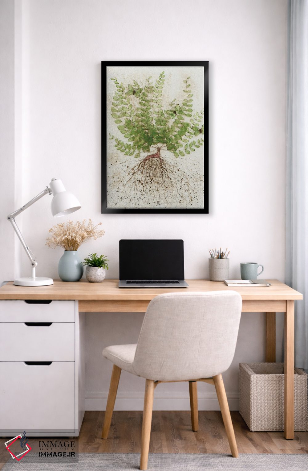 تابلو دکوراتیو ریشه کن شده I اثر کارن سیکیه - D6B