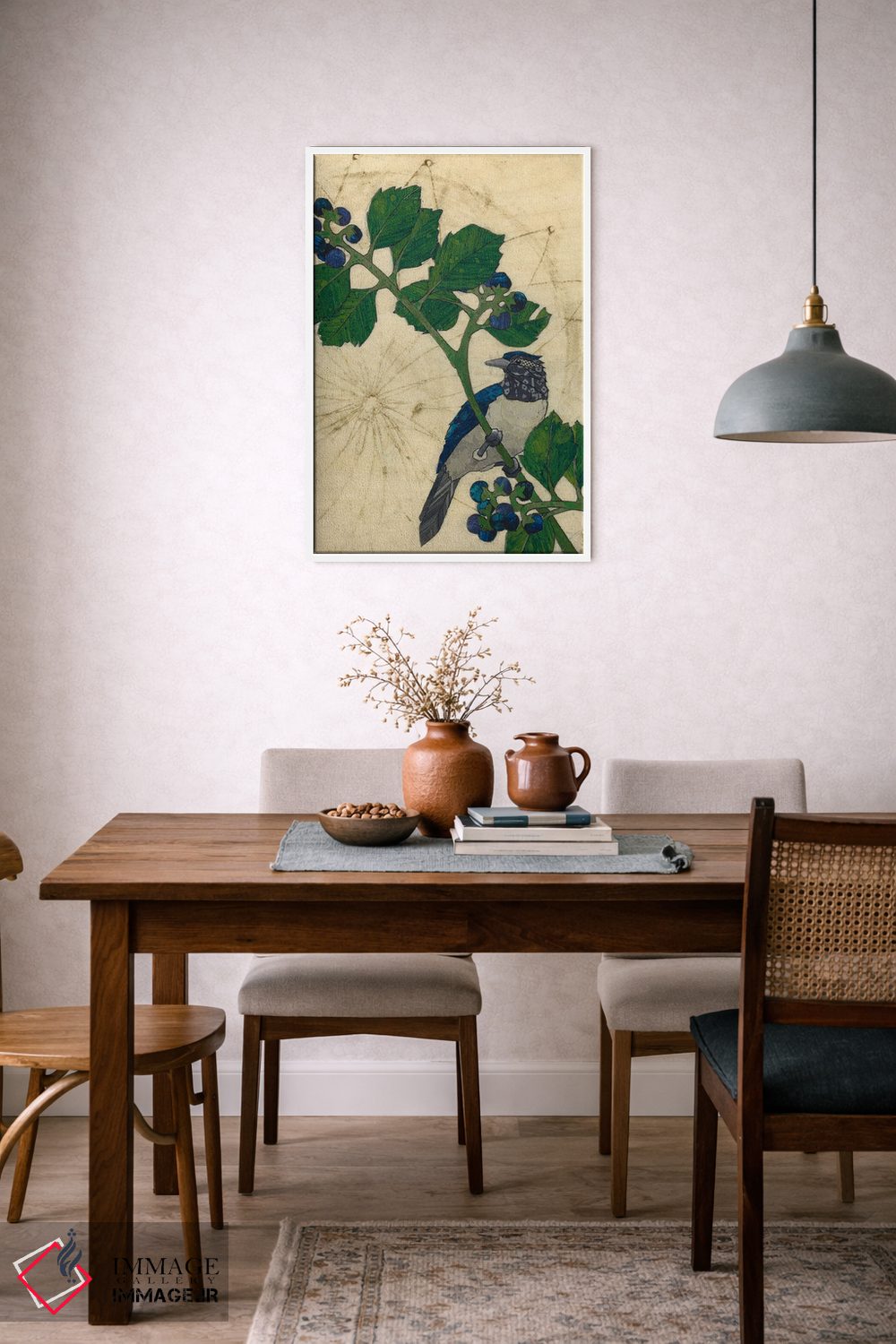 تابلو دکوراتیو پرنده پاییزی اثر کارن سیکیه - D5W