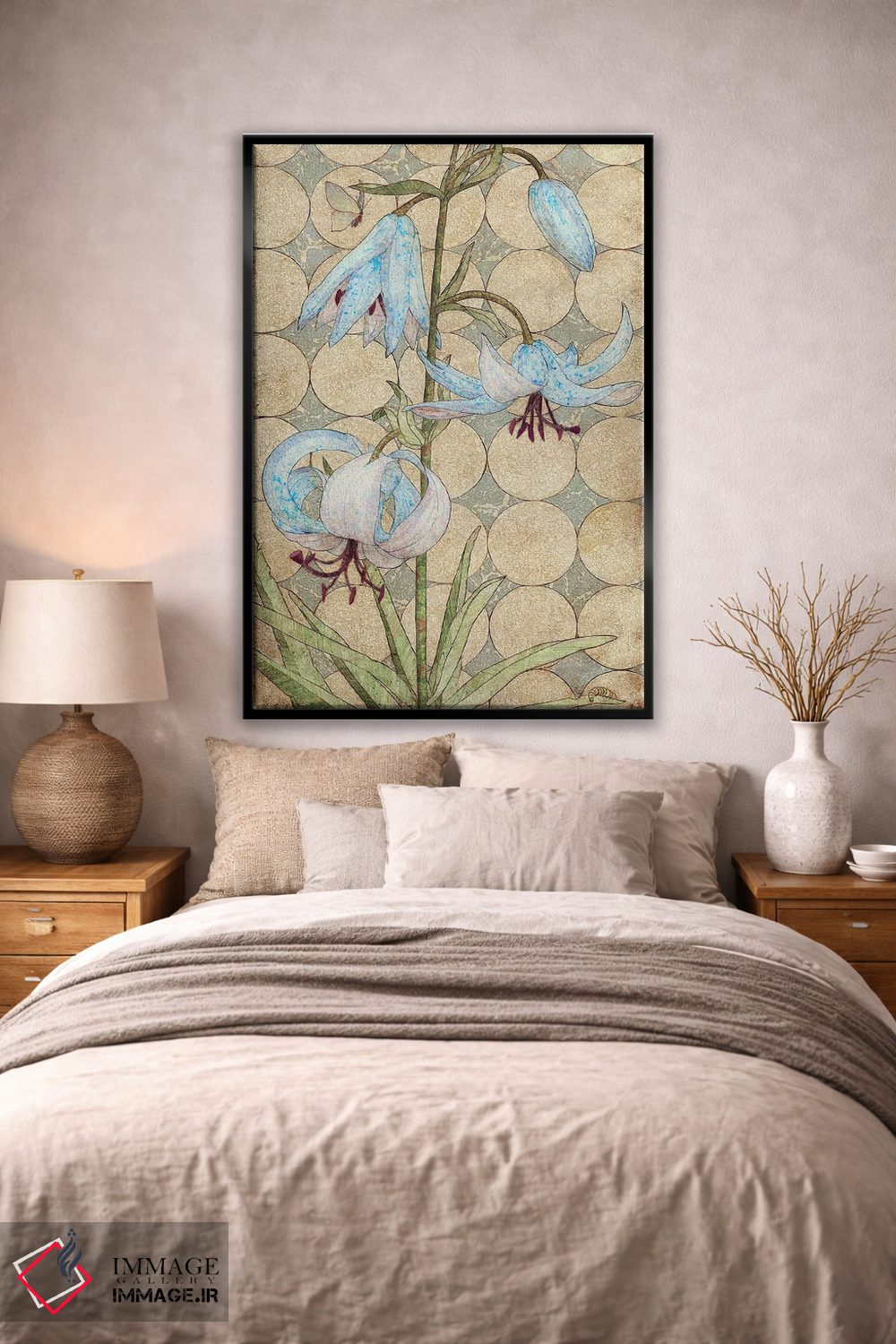 تابلو دکوراتیو سوسن ببری اثر کارن سیکیه - D2B