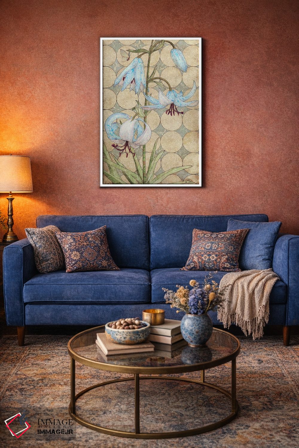 تابلو دکوراتیو سوسن ببری اثر کارن سیکیه - D3W