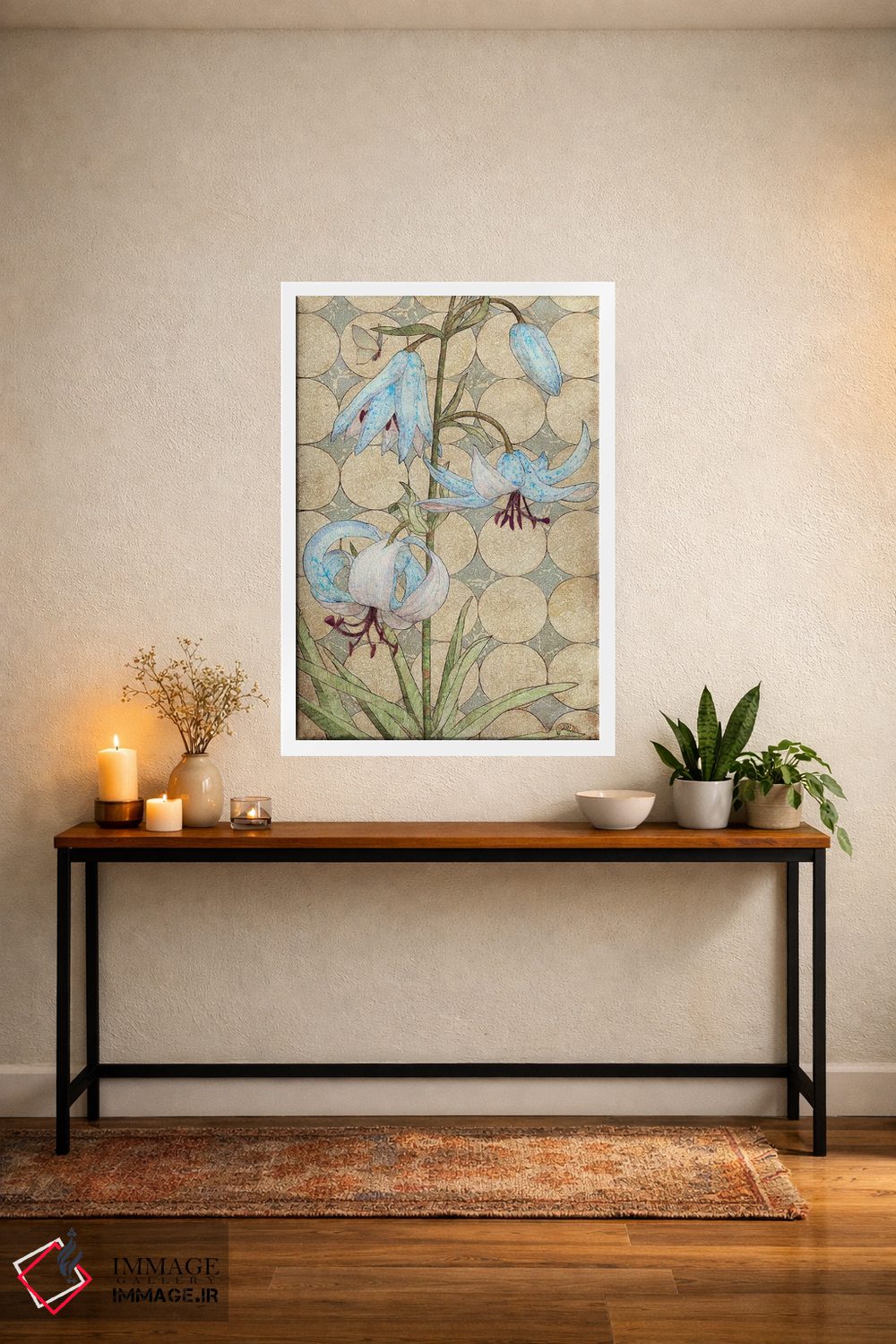 تابلو دکوراتیو سوسن ببری اثر کارن سیکیه - D4W