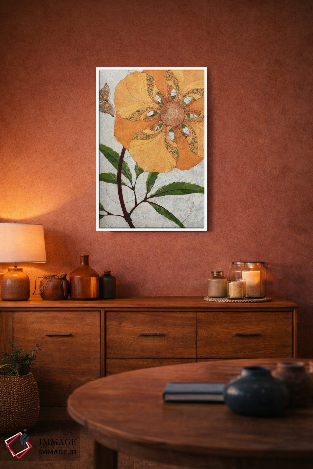 تابلو دکوراتیو آفتابگردان اثر کارن سیکیه - D2W