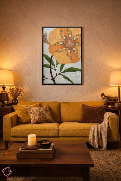 تابلو دکوراتیو آفتابگردان اثر کارن سیکیه - D3B