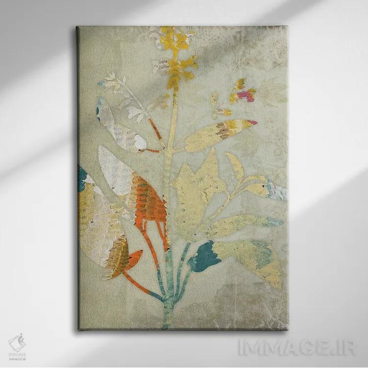 تابلو انتزاعی آرام I اثر کارن اسمیت - نمای روبهرو روی دیوار