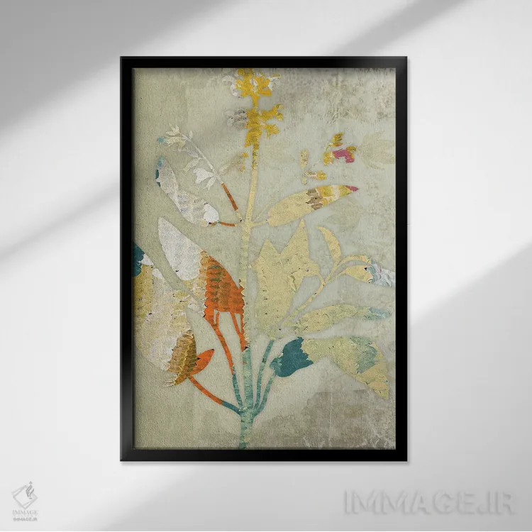 تابلو انتزاعی آرام I اثر کارن اسمیت - نمای قابدار مشکی
