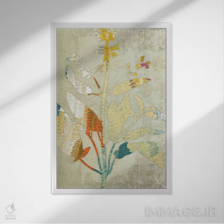 تابلو انتزاعی آرام I اثر کارن اسمیت - نمای قابدار سفید