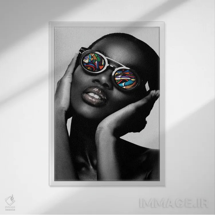 تابلو دکوراتیو کالیدا I اثر کارن اسمیت - نمای قابدار سفید