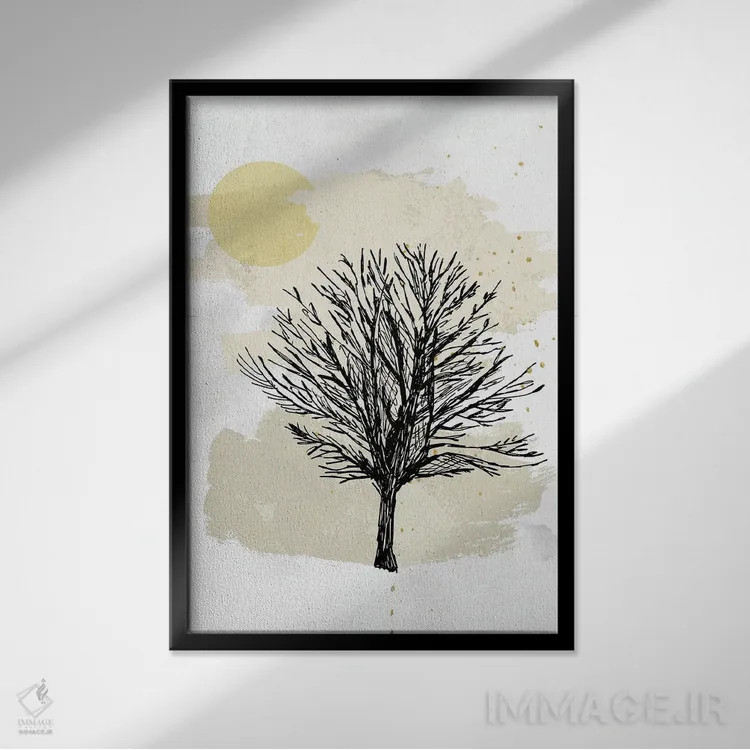 تابلو مینیمال گوشه دنج I اثر کارن اسمیت - نمای قابدار مشکی