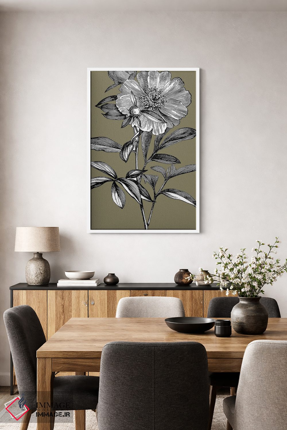 تابلو مینیمال عتیقه گون I اثر کارن اسمیت - D3W