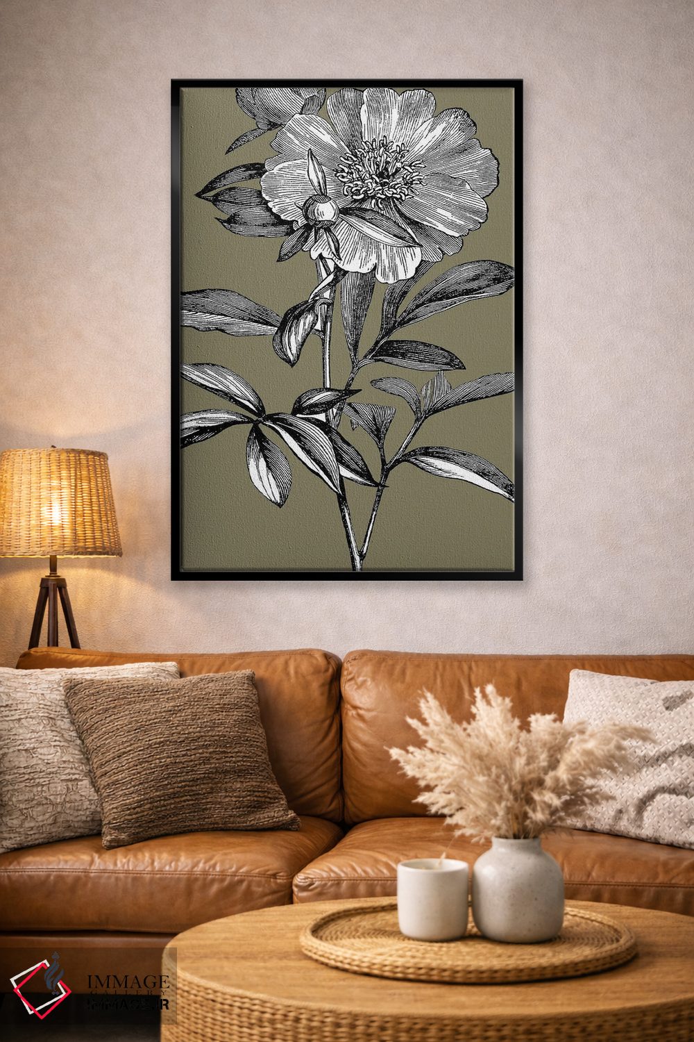 تابلو مینیمال عتیقه گون I اثر کارن اسمیت - D5B