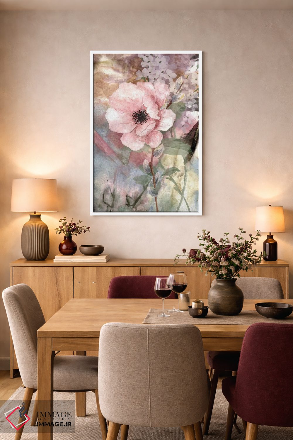 تابلو دکوراتیو گل ۲ اثر کارن اسمیت - D5W