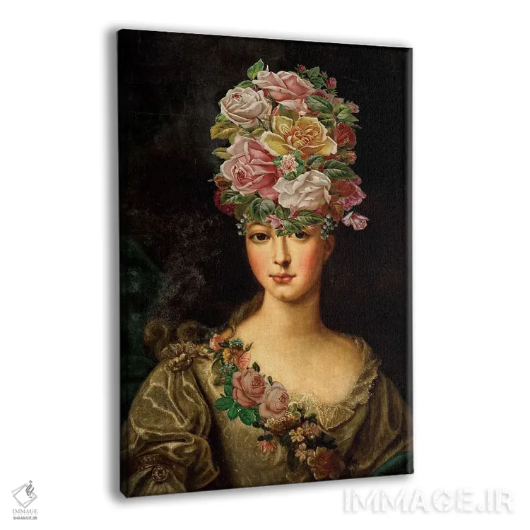 تابلو دکوراتیو دختر گل ها اثر کارن اسمیت - نمای پرسپکتیو محصول