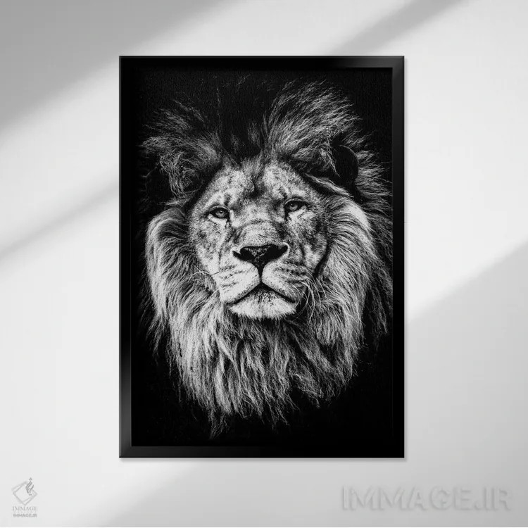 تابلو دکوراتیو وحشی I اثر کارن اسمیت - نمای قابدار مشکی