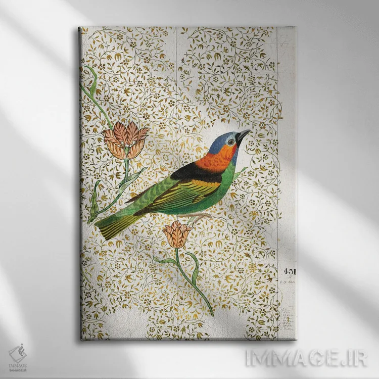 تابلو دکوراتیو پرنده سرا II اثر کارن اسمیت - نمای روبهرو روی دیوار