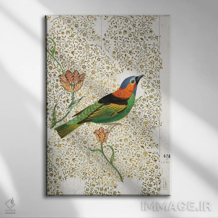 تابلو دکوراتیو پرنده سرا II اثر کارن اسمیت - نمای روبهرو روی دیوار