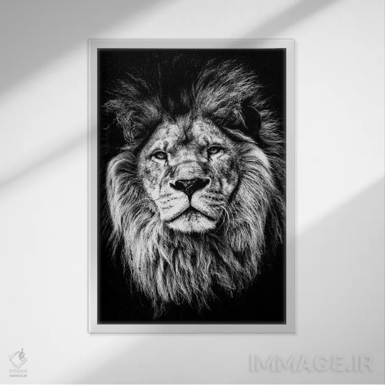 تابلو دکوراتیو وحشی I اثر کارن اسمیت - نمای قابدار سفید