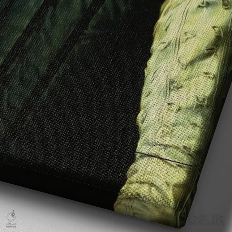 تابلو دکوراتیو سر عتیقه II اثر کارن اسمیت - نمای نزدیک بافت بوم