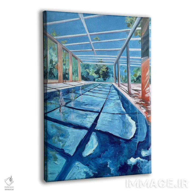 تابلو دکوراتیو استخر هرگز نمی تواند خیلی بزرگ باشد اثر کسنیا رای - نمای پرسپکتیو محصول