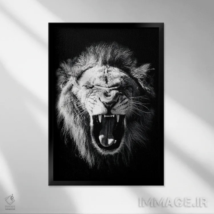تابلو دکوراتیو وحشی اثر کارن اسمیت - نمای قابدار مشکی