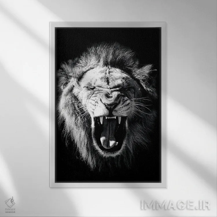 تابلو دکوراتیو وحشی اثر کارن اسمیت - نمای قابدار سفید