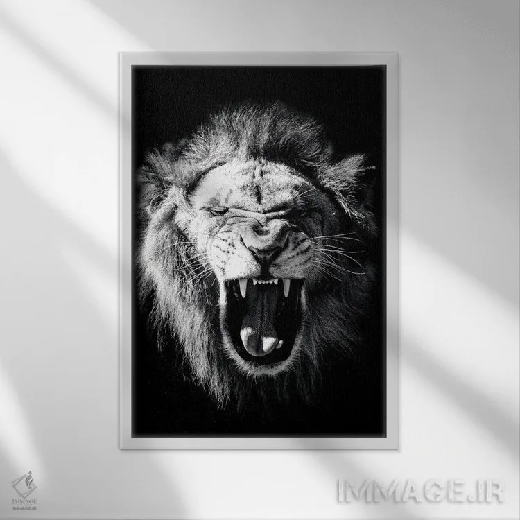 تابلو دکوراتیو وحشی اثر کارن اسمیت - نمای قابدار سفید