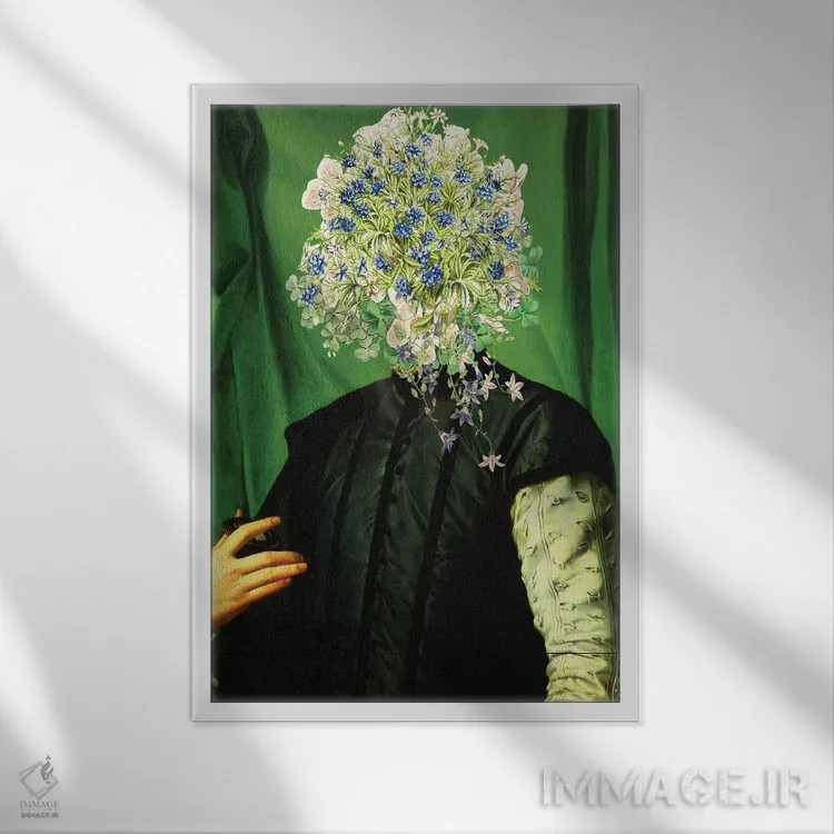 تابلو دکوراتیو سر عتیقه II اثر کارن اسمیت - نمای قابدار سفید