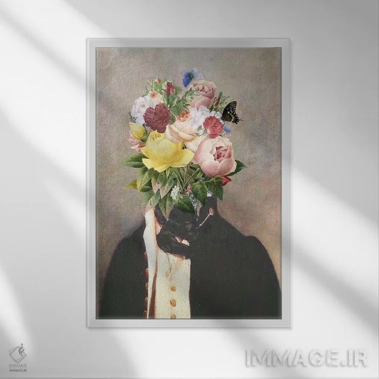 تابلو دکوراتیو سر عتیقه I اثر کارن اسمیت - نمای قابدار سفید