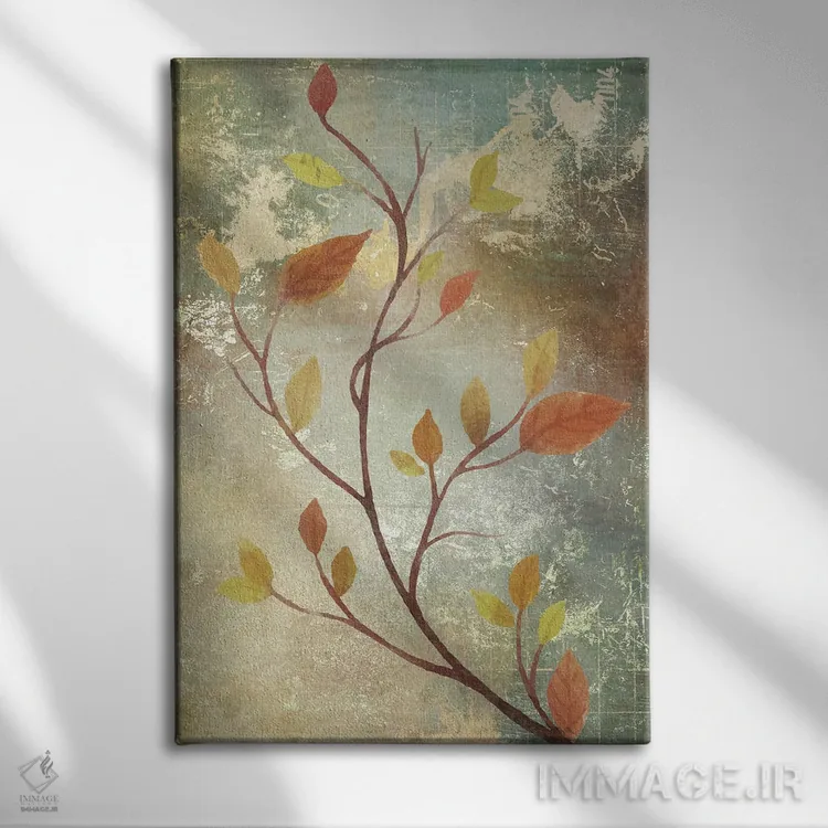 تابلو انتزاعی برداشت محصول II اثر کارن اسمیت - نمای روبهرو روی دیوار