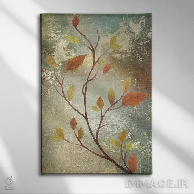 تابلو انتزاعی برداشت محصول II اثر کارن اسمیت - نمای روبهرو روی دیوار