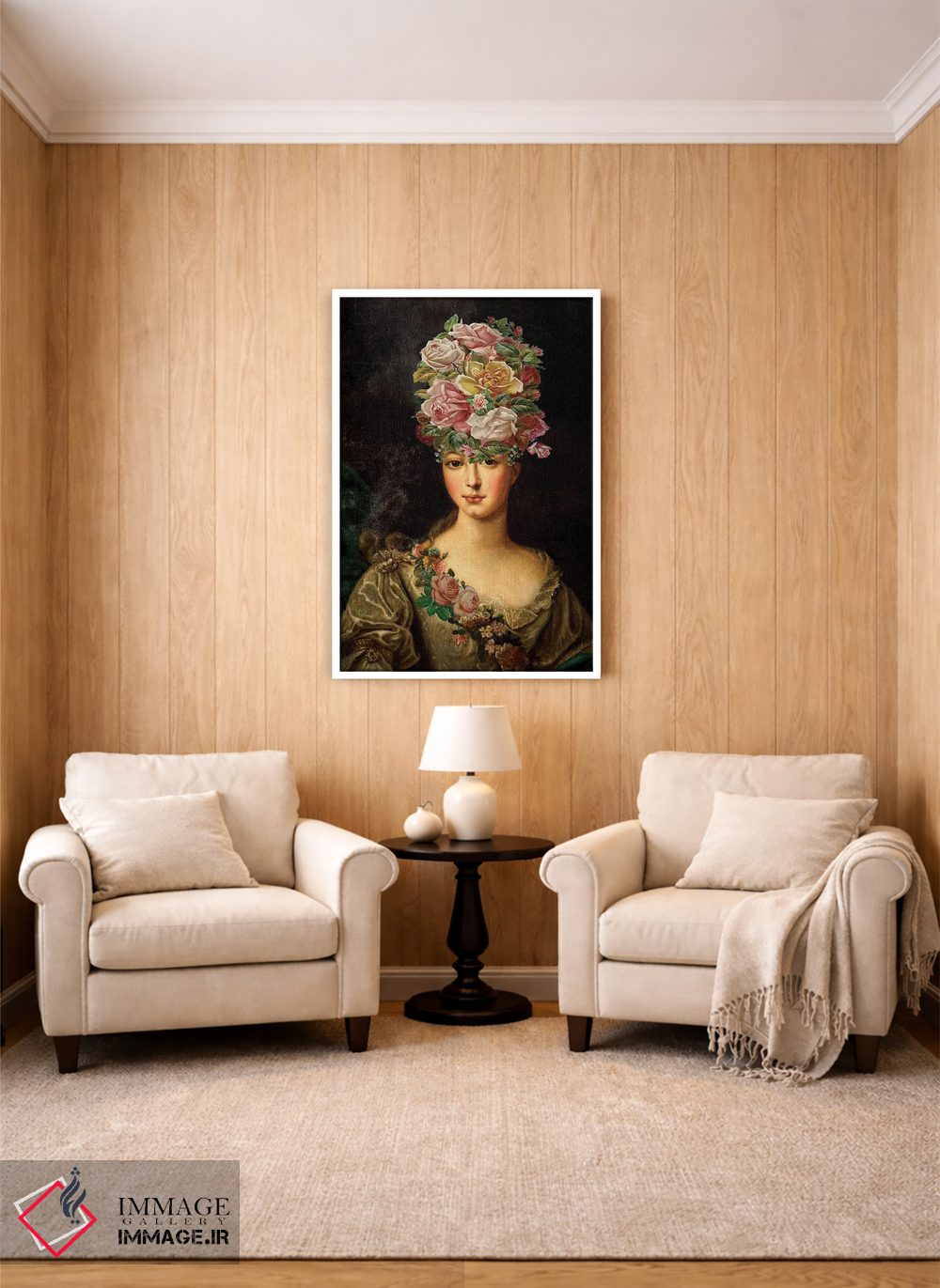 تابلو دکوراتیو دختر گل ها اثر کارن اسمیت - D3W