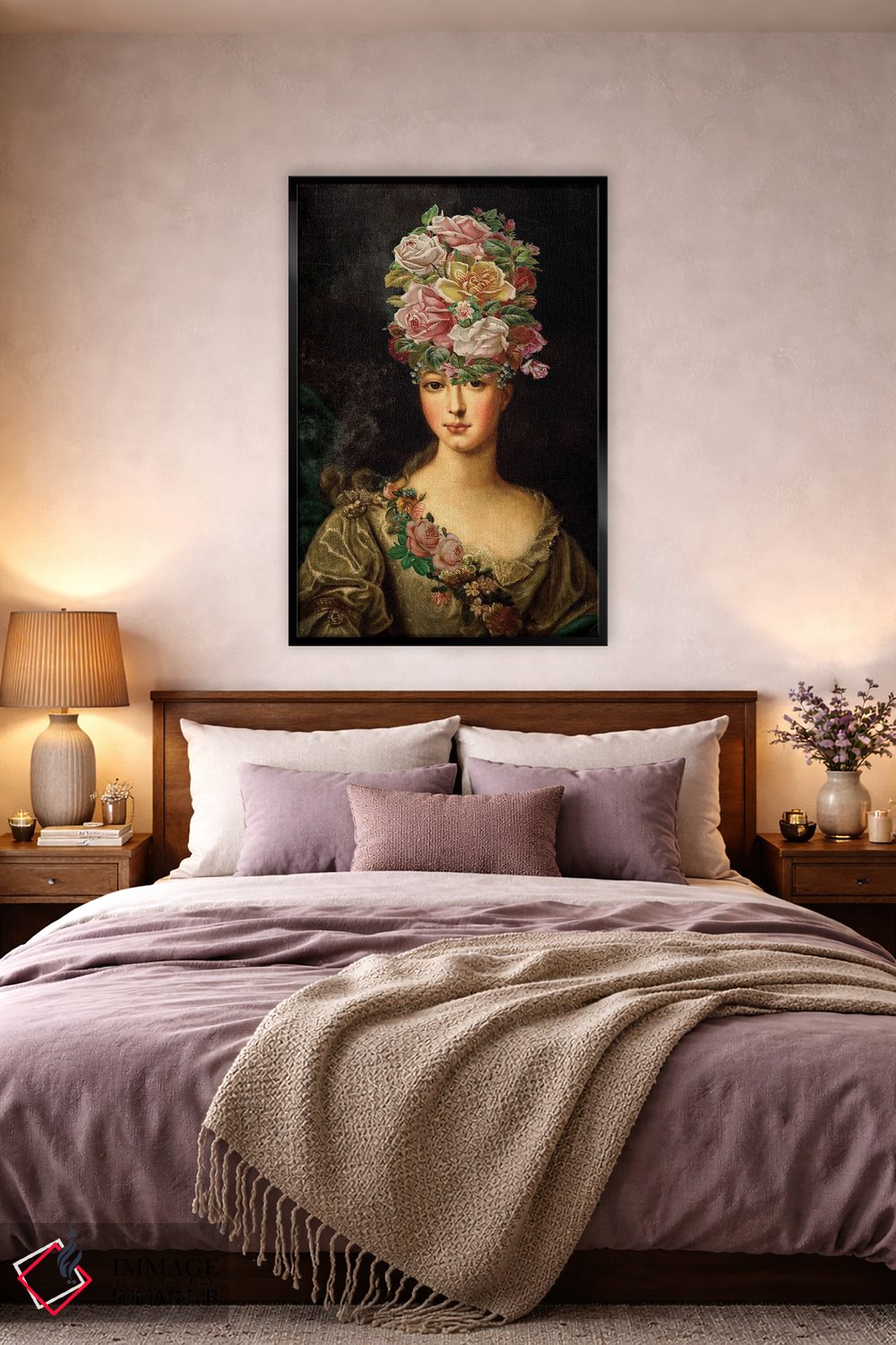 تابلو دکوراتیو دختر گل ها اثر کارن اسمیت - D4B