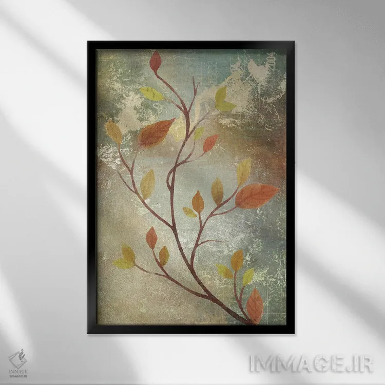 تابلو انتزاعی برداشت محصول II اثر کارن اسمیت - نمای قابدار مشکی