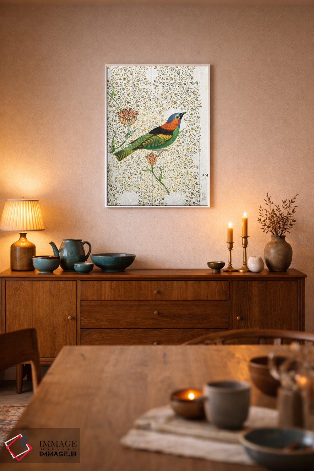 تابلو دکوراتیو پرنده سرا II اثر کارن اسمیت - D6W