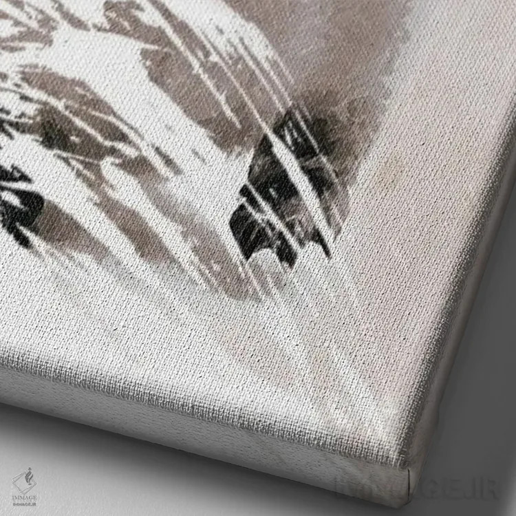 تابلو دکوراتیو هیولای گچی II اثر کارن اسمیت - نمای نزدیک بافت بوم