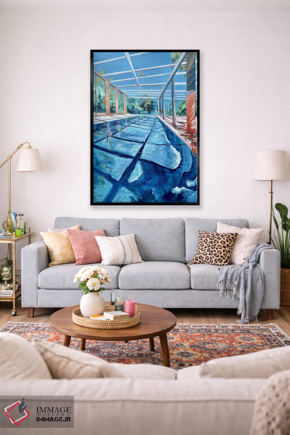 تابلو دکوراتیو استخر هرگز نمی تواند خیلی بزرگ باشد اثر کسنیا رای - D2B