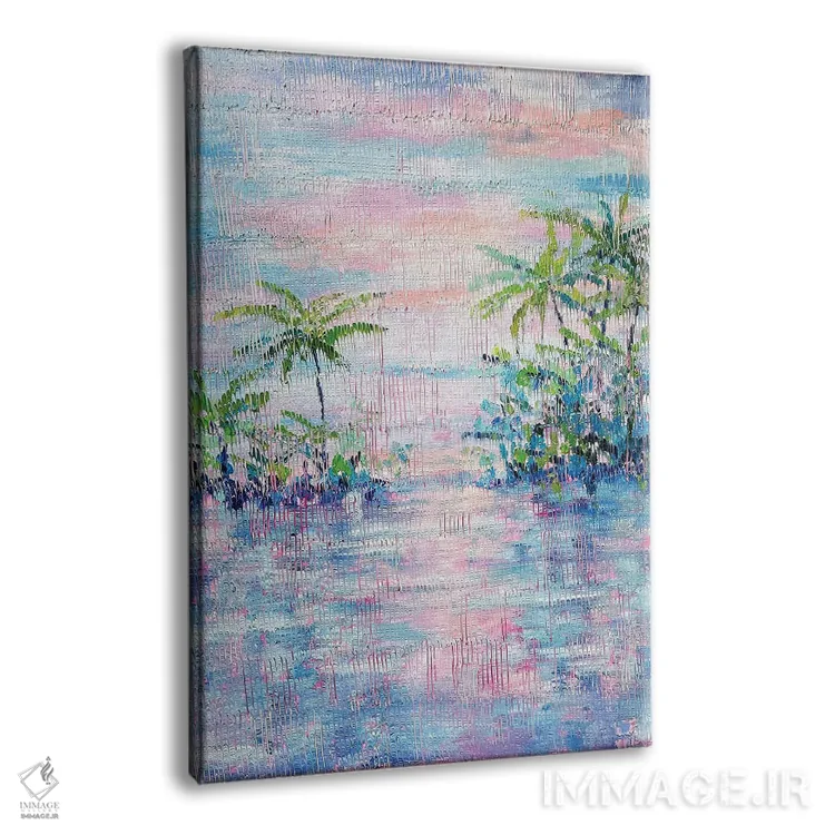 تابلو دکوراتیو غروب اثر کرستنی - نمای پرسپکتیو محصول