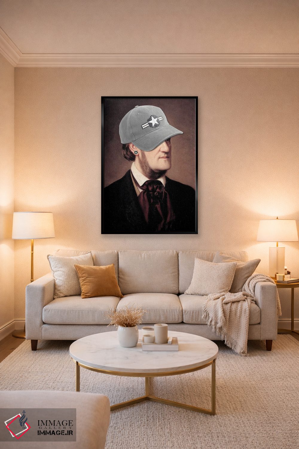 تابلو مدرن استاد آقا اثر کارن اسمیت - D5B