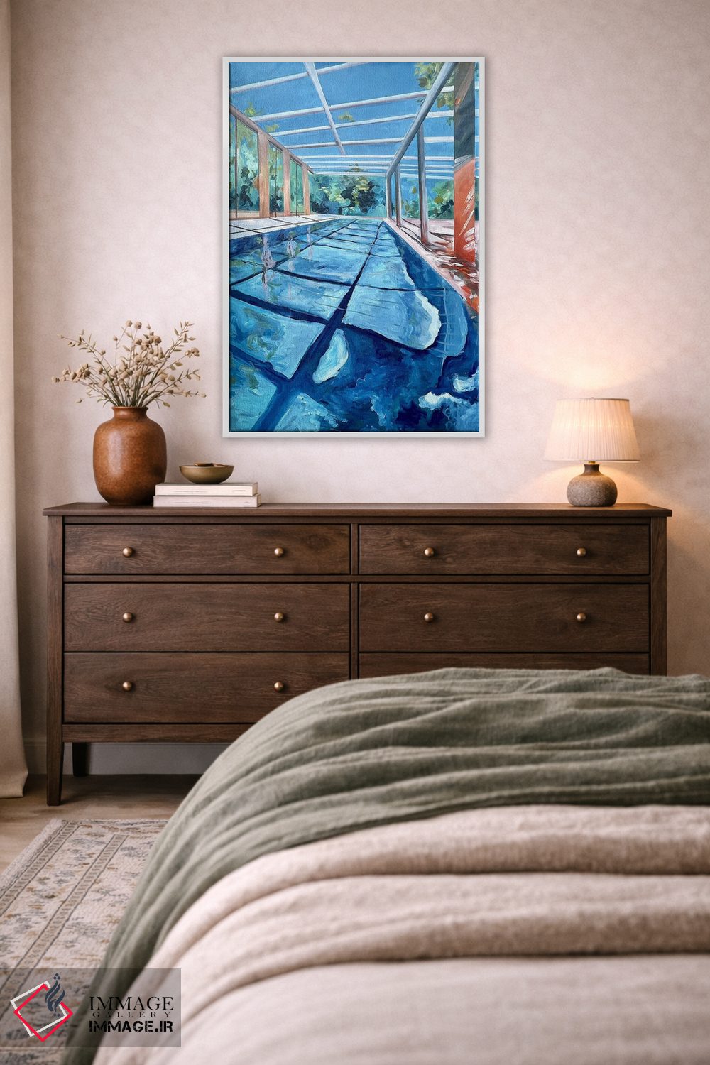 تابلو دکوراتیو استخر هرگز نمی تواند خیلی بزرگ باشد اثر کسنیا رای - D3W